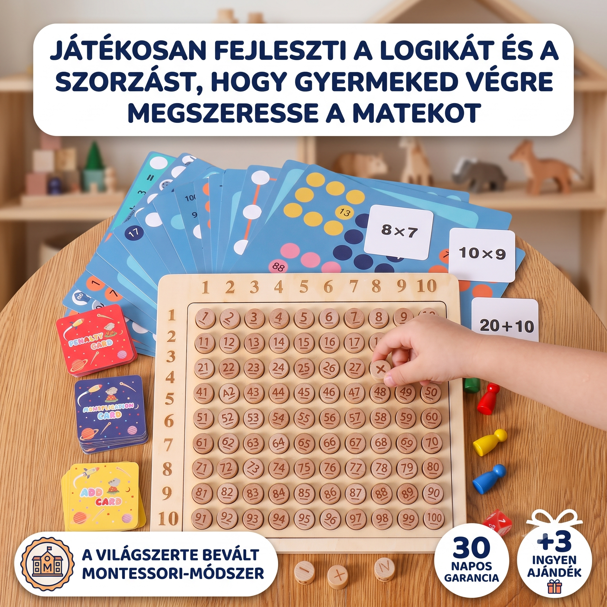 KiddoZone - Matematikai társasjáték (3 bónusszal)